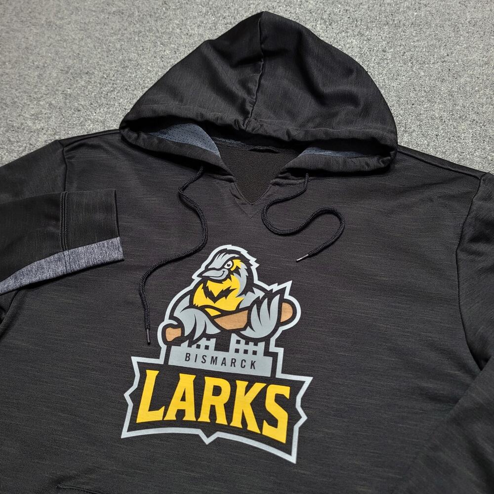 Bismark Larks Hoodie Mens Extra Large Black Rawlings Sweatshirt NWL Sweater